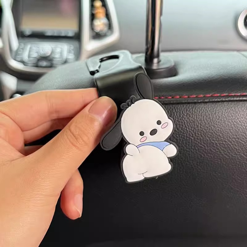 Asiento de automóvil espalda gancho lindo perro Pachia para la cola trasera del automóvil gancho red multifuncional suministros