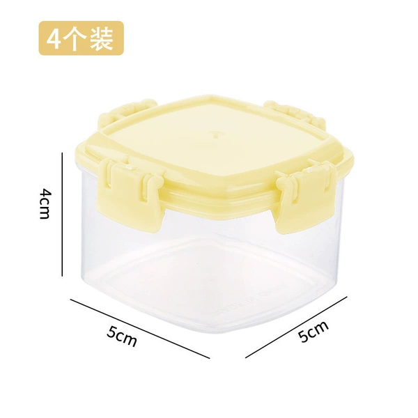 Four square yellow colors (OPP bags are not equipped with a straw)