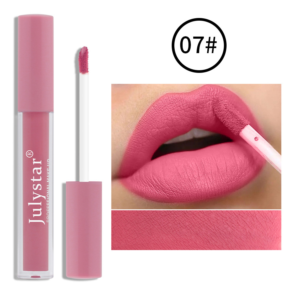 Lápiz Labial Mate Dulce Sin Manchas En La Taza De Maquillaje Sin Decoloración Brillo De Labios 1 Pieza display picture 7