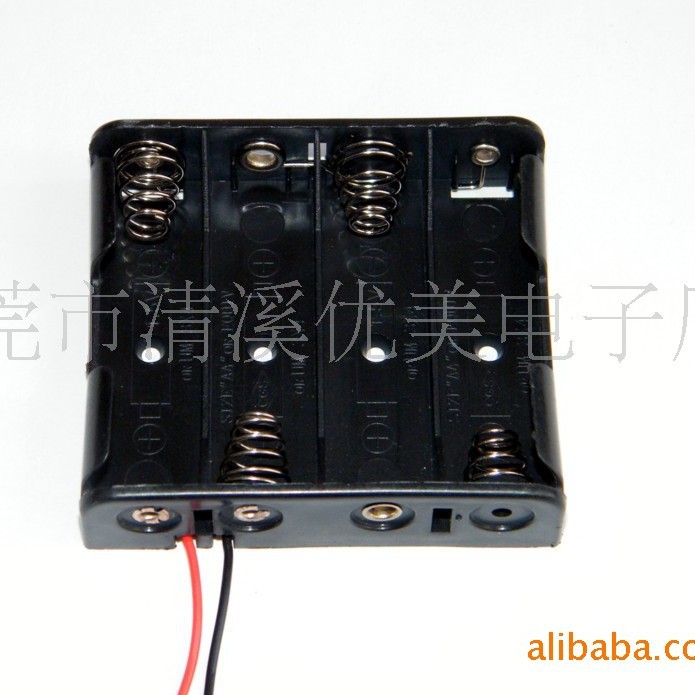 (厂家直销）4节5号并排环保电池盒