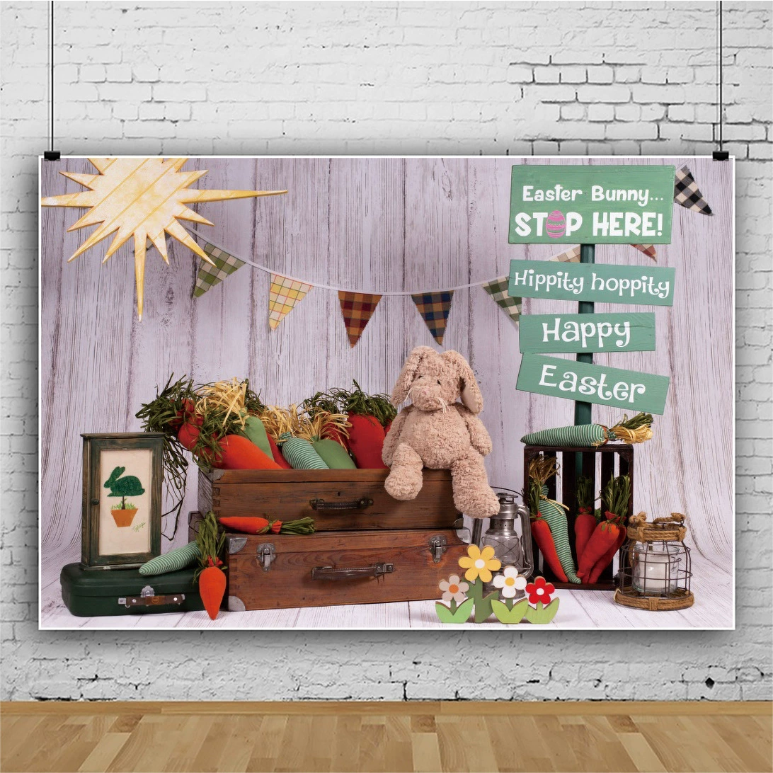 Easter Restaurant Rabbit Eaxia Room Orthopedine Event Party Photography Background Caps Cross -border props wholesale
