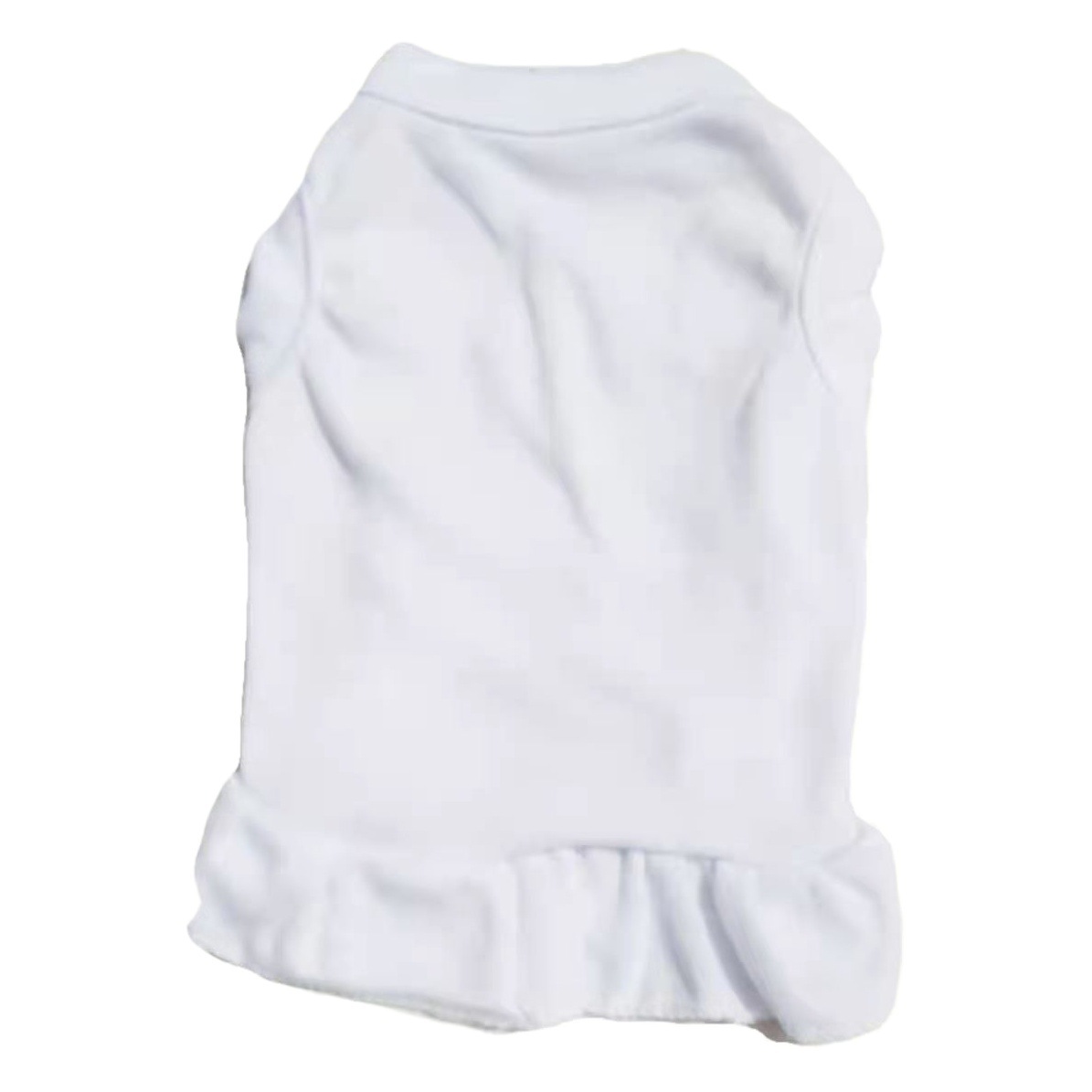 Spring and summer new cat and dog pet clothes solid color ruffled dress Teddy VIP clothing manufacturers direct wholesale