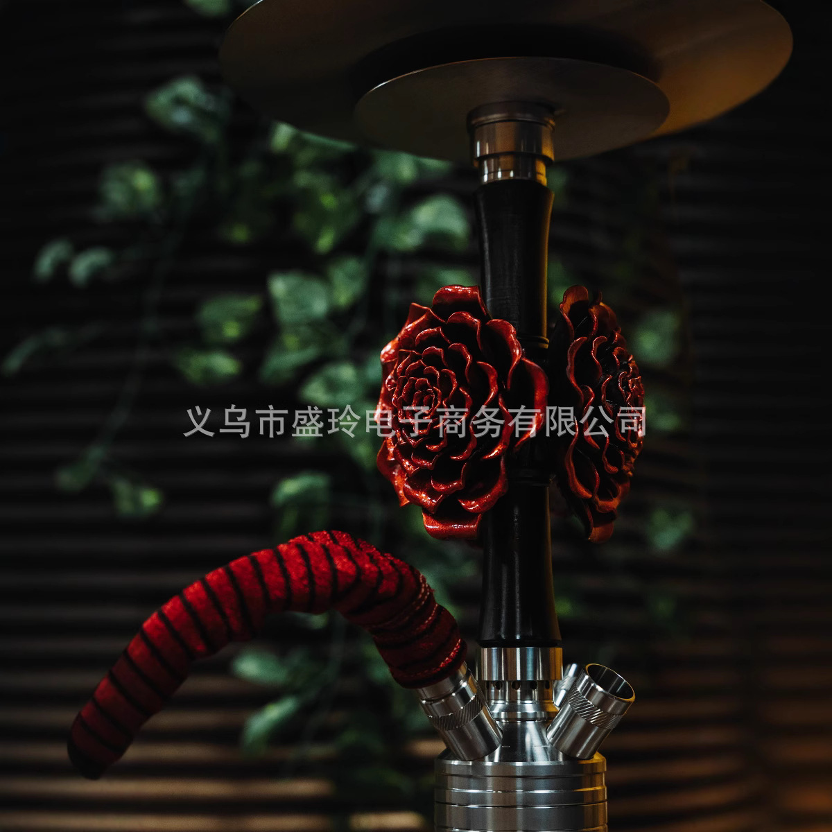 Cross-Border Product Source Manufacturer Arabian Shisha Rose Classy Gift Box Set Hookah Single Tube Shape