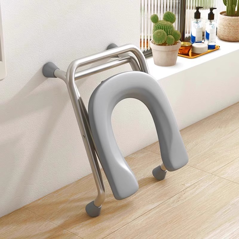 Squat toilet stool, toilet chair for the elderly, foldable portable home toilet chair, suitable for pregnant women