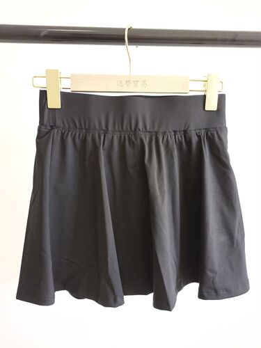 Lulu double-sided nude sports tennis skirt anti-exposure skirt pants quick-drying fabric yoga fitness skirt badminton skirt