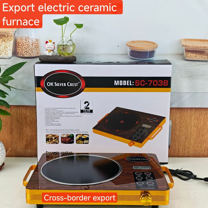 Cross-Border Double Ceramic Stove Double Stove Electric Ceramic Stove Household Intelligent High-Power Multi-Function Timed Heating Induction Cooker Foreign Trade