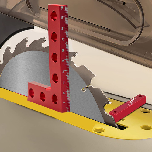 Carpentry square ruler, aluminum alloy 90-degree angle ruler, height measuring ruler gauge L ruler