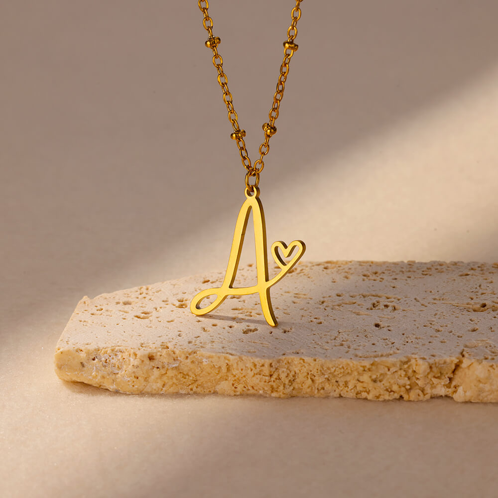8g Weight 0.03µm-0.05µm Gold Plating Thickness PVD Coated Gold Plating Process Real Gold Plated Plating Material 304 Stainless Steel Pendant Material Pendant Necklace Classification 304 Stainless Steel Chain Material cable chain Chain Type 1 Piece Quantity Holiday, Daily Occasion 304 Stainless Steel Material Letter, Heart Shape Pattern Unisex Gender IG Style, Sweet Style Waterproof Non Tarnish, Plating, Hollow Out Craft PVD Coated Real Gold Plated Letter Heart Shape 304 Stainless Steel IG Style Sweet Waterproof Non Tarnish 304 Stainless Steel Pendant Necklace 7