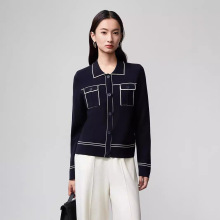 小香风开衫羊毛法式复古气质女士上衣宽松休闲百搭高级感外套女