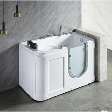 老人步入式浴缸亚克力开门试恒温气泡浴缸无障碍坐泡试浴盆