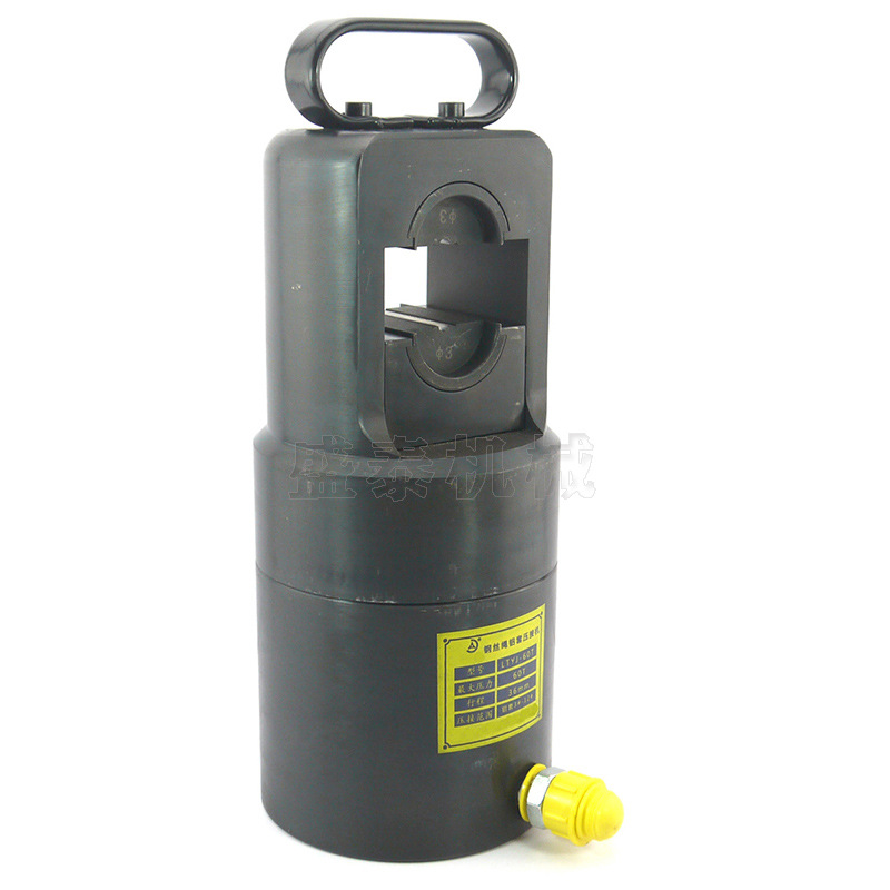 钢丝绳铝套压装锁扣机 60T液压钢丝绳压套机八字形椭圆铝套压套机