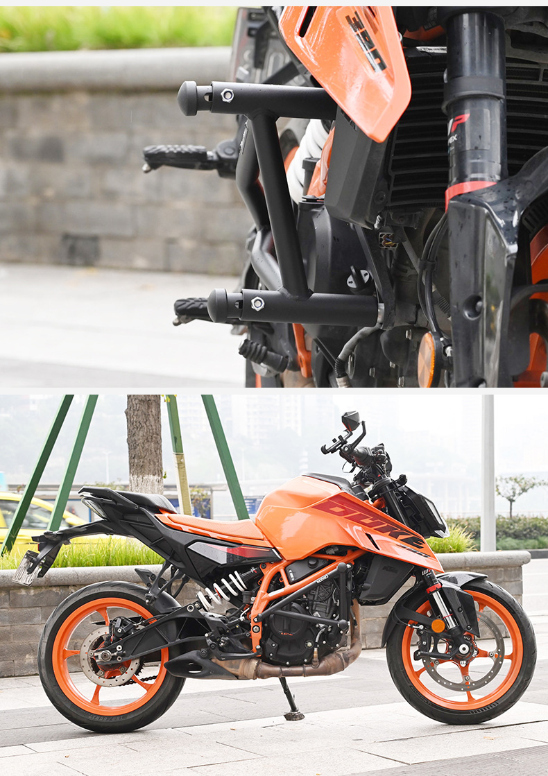 Suitable for 24 Ktm390 Bumper Competitive Bumper Anti-Collision and Anti-Fall Bumper Motorcycle Front Bumper Modification Accessories