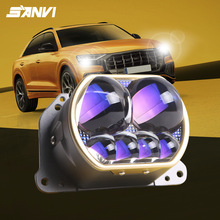SANVI��Ϊ����L600S�������63��6000K 4��ֱ��LED˫��͸�����