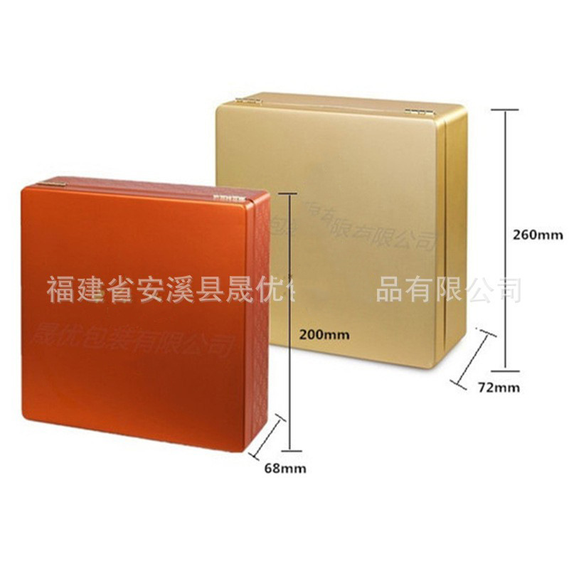 定 制生产优质茶叶金属罐 铝氧化加工食品铝罐方形保健品铝罐