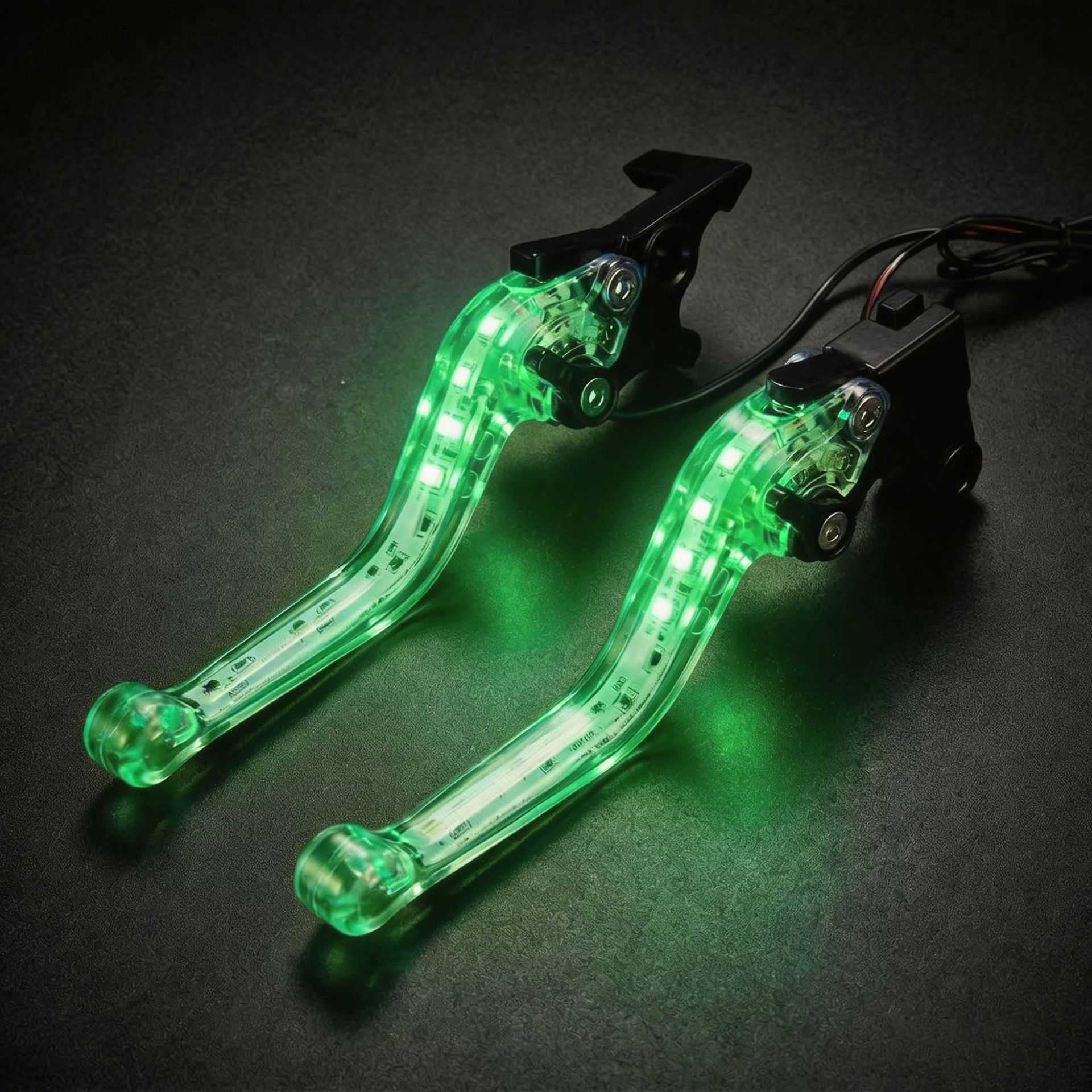 Motorcycle LED lighted brake modified handle CG125 front disc brake rear drum clutch accessories handlebar grips