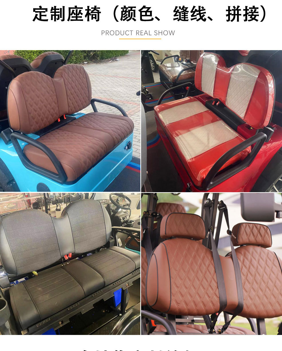 Electric Four-Wheel Golf Cart 2-4 Seats Scenic Area Tourist Reception 120Km Off-Road Patrol Car Scenic Area Sightseeing Car
