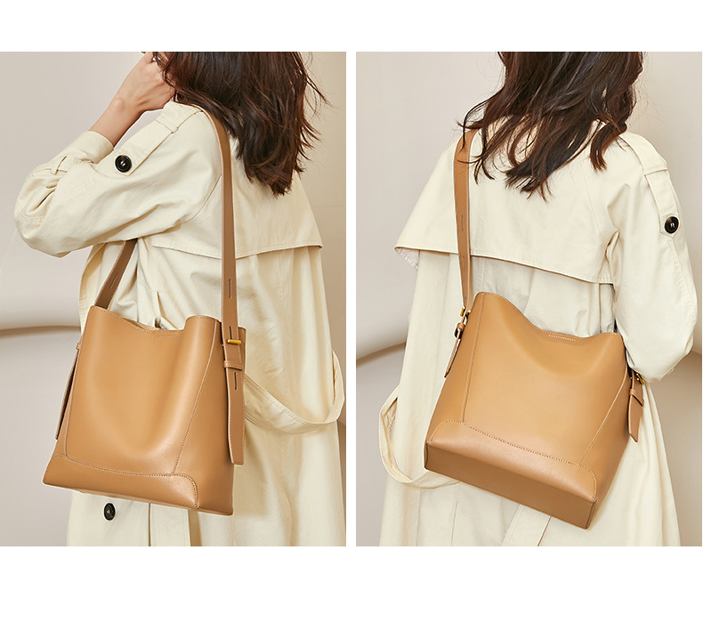 Leren bucket bag dames grote capaciteit schoudertas_voghion.com