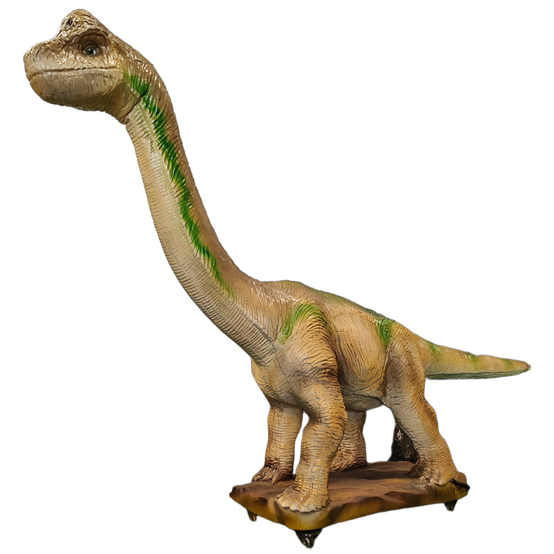 Parque de atracciones al aire libre simulación de dinosaurios escultura de animales gran brachiosaurus centro comercial punto escénico dinosaurio parque personalizado profesional