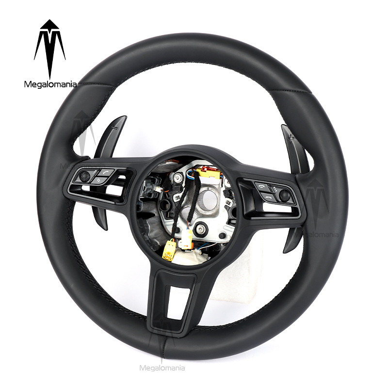 Suitable for Porsche Panamera, Cayenne, 911, Taycan, Macan, 718 Full Leather Steering Wheel Modification