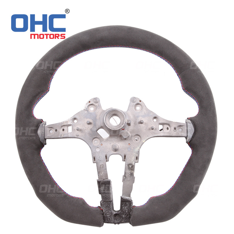 Suitable for BMW 1 Series 7 Series 4 Series 3 Series 5 Series X3X5M5 LED suede car steering wheel modification