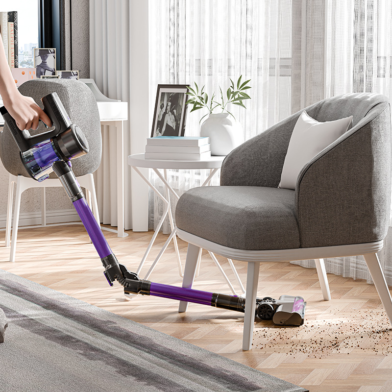 Aspirador inalámbrico transfronterizo hogar Super rentable gran succión de alta potencia alfombra de recolección de polvo aspiradora vertical plegable