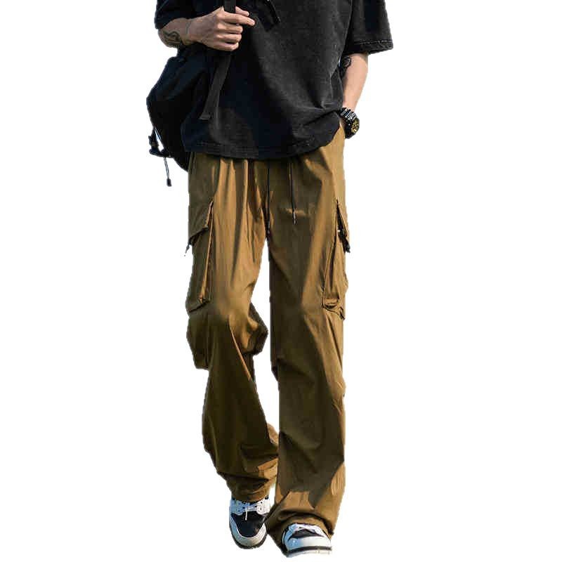NASA American-style Functional Charge Pants Men's Summer 2025 Thin Loose Straight Mountaineering Workwear Casual Long Pants