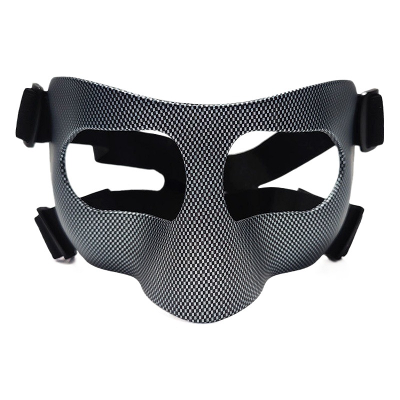 Baloncesto anticolisión máscara de la nariz máscara facial de fútbol de los hombres adultos negros Equipo de Protección deportiva