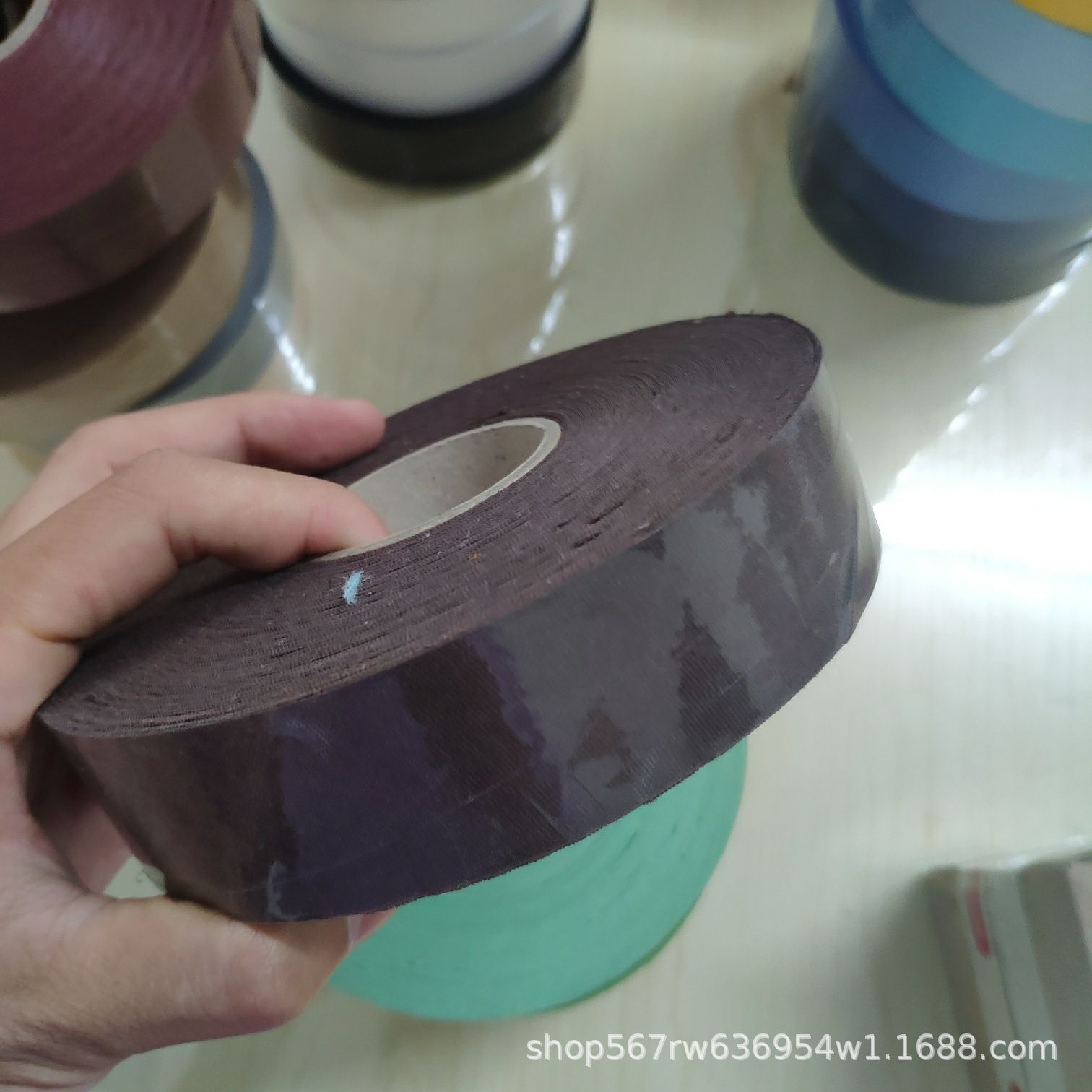 En stock venta al por mayor sarta de poliéster 3,0 cm borde tira de envoltura borde tira de tela con cortina delantal impermeable