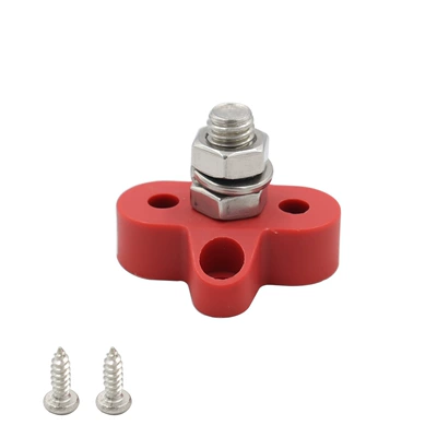 Terminal 48V Heavy Duty, Power supply, ignition system accessories - red-single-stud-m10