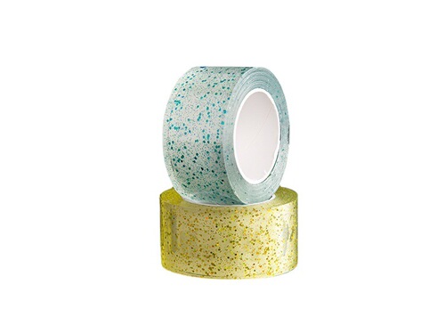 New sequin transparent color nano double-sided tape pet glitter magic film internet celebrity blowing bubble traceless tape