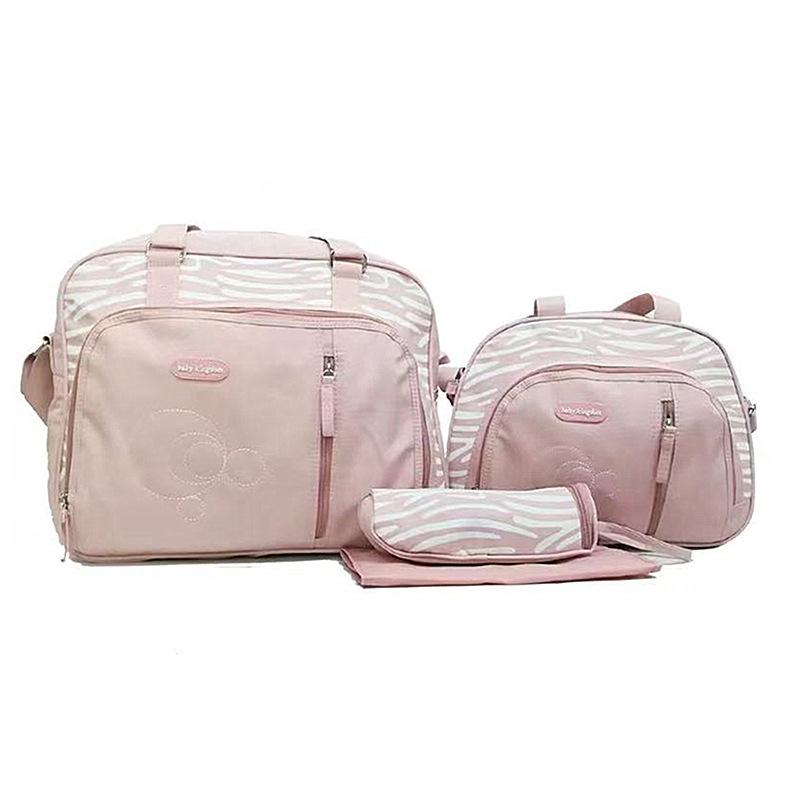 Conjunto de Cinco Piezas de Bolsa Maternal Acolchada con Diseño de Cuadros, Bolsa Maternal Multifuncional de Gran Capacidad para Guardar Pañales, de Hombro o Cruzada