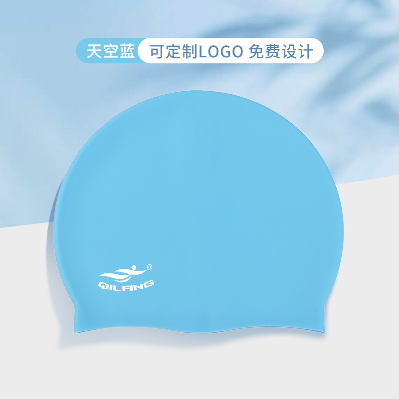 Sombreros de natación para adultos y niños impermeables universales sombreros de silicona 50g logotipo imprimible sin estrangulamiento sombreros de natación fabricantes al por mayor