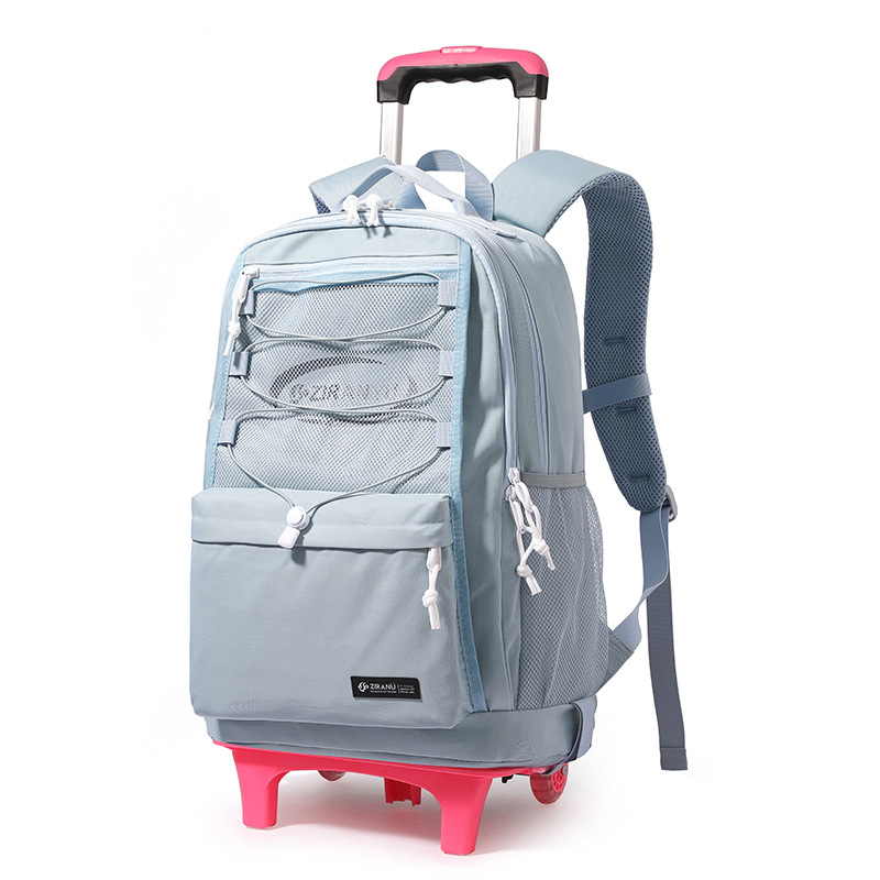 Pescado natural transfronterizo nueva bolsa de la escuela primaria estudiante masculino y femenino Grado 2-6 de gran capacidad mochila desmontable