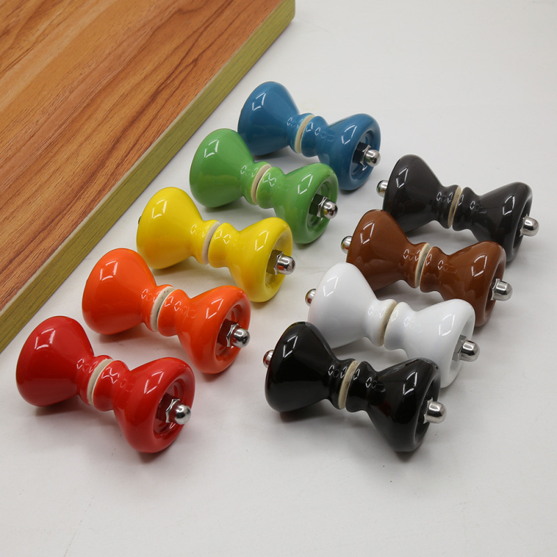 Cross-border bathroom accessories shower room glass door single hole handle partition public toilet door handle color small handle Cross-border bathroom accessories shower room glass door single hole handle partition public toilet door handle color small handle