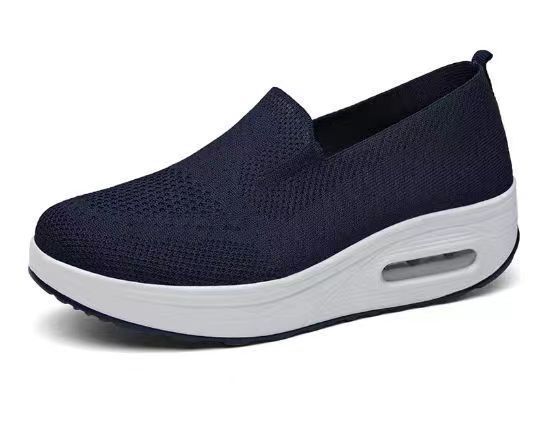 Nuevos zapatos de red de verano para mujer, zapatos mecedoras, zapatos casuales deportivos para mujer, zapatos de mujer transpirables de malla, zapatos de plataforma
