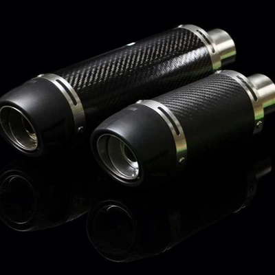 Motorcycle exhaust pipe carbon fiber with muffler