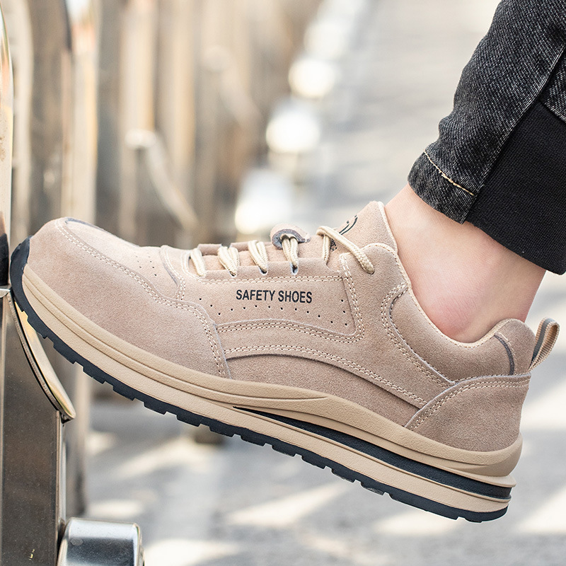 Cross-border Labor Protection Fashion Sneakers Men's Smash-resistant Puncture-resistant Work Shoes Lightweight Breathable Safety Shoes Mountaineering Steel Toe Shoes Cross-border Labor Protection Fashion Sneakers Men's Smash-resistant Puncture-resistant Work Shoes Lightweight Breathable Safety Shoes Mountaineering Steel Toe Shoes