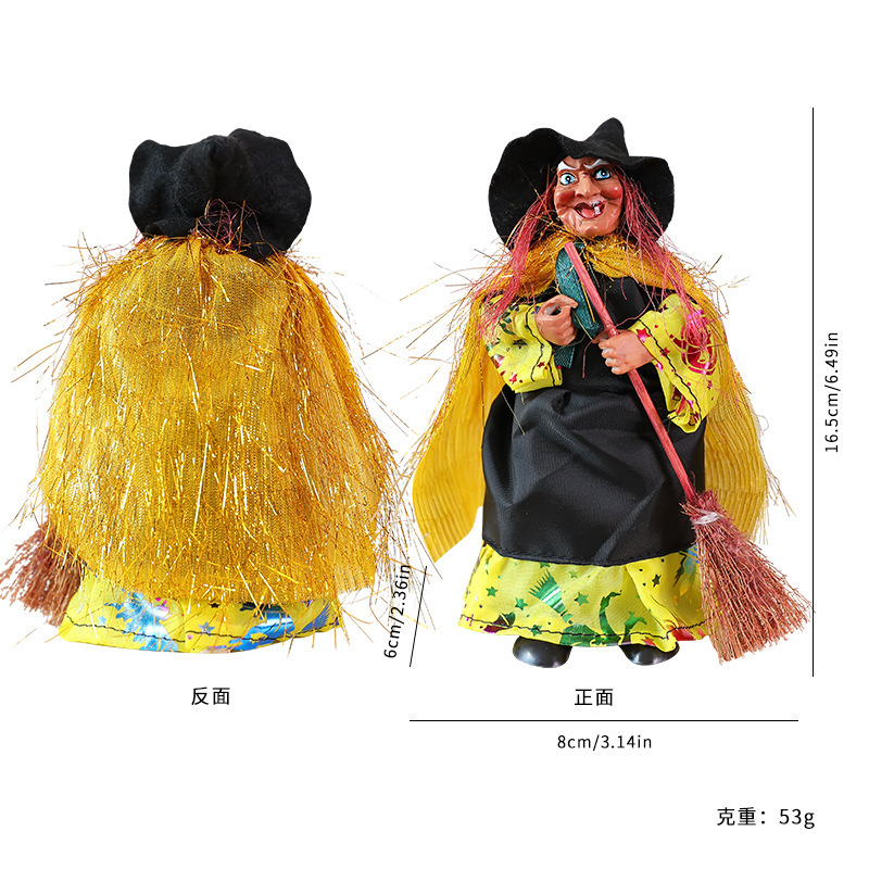Comercio exterior Halloween Ghost Festival Bar Retro Decoración de brujas Escoba Decoración de casa embrujada Accesorios Decoración de ktv Spot