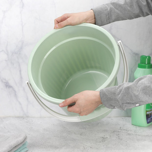Xiangtaro's New Satchel Bucket Plastic Pp Odorless Washing Water Storage Bucket Scandinavian Style Bathroom Set