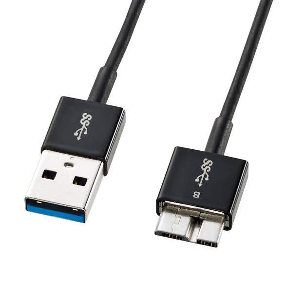 SANWA SUPPLY山业USB线USB A- Micro B 数据线0.3米KU30-AMCSS03K