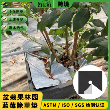 可循环使用生态分解环保除草农用果园除草布单株盆栽蓝莓防草布垫