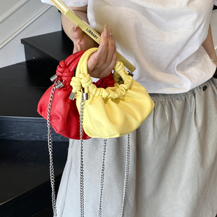 2025 New Korean Style Cloud Dumpling Bag Portable Children's Parent-Child Style Shoulder Crossbody Accessories Small Bag Wholesale