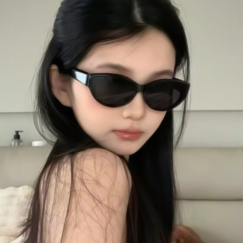 High-definition polarizer hot girl cat's eye sunglasses women's high-end sense retro sunglasses anti-ultraviolet sunscreen fashionable glasses