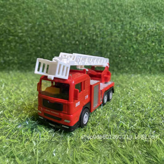 Ruijia ladder car ambulance water tanker police car children's toy gift box suit children's inertia car gift