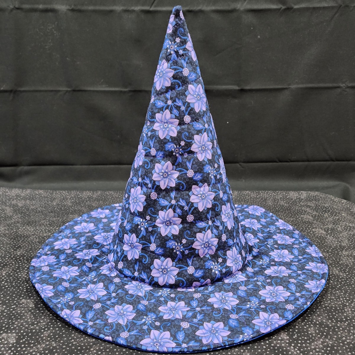 Cross-Border Hot-Selling Quilted Witch Hat, Vintage Handmade Art Hat, Halloween Party Costume, Holiday Gift