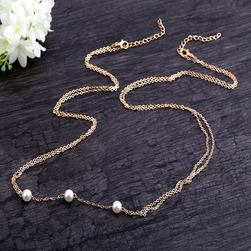 Fashionable jewelry, sexy accessory pearl, boho style