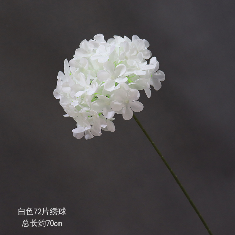 Material de flor de boda blanco brumoso artificial Misty Wedding Hall decoración camino plomo arreglo de flores techo flor artificial Flor de plástico