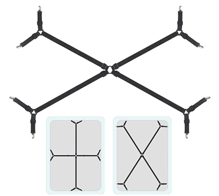 Las ventas directas de fábrica de suministro transfronterizo extendieron el sostenedor de la sábana cama de seis lados clip de la tienda de metal