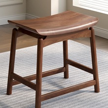 实木凳子家用木板凳方凳中式老榆木马鞍化妆凳元宝换鞋凳餐桌凳子