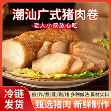 潮汕风味腐皮卷章猪肉饼500g潮州汕头特产广章肉饼猪脚饭肉条批发